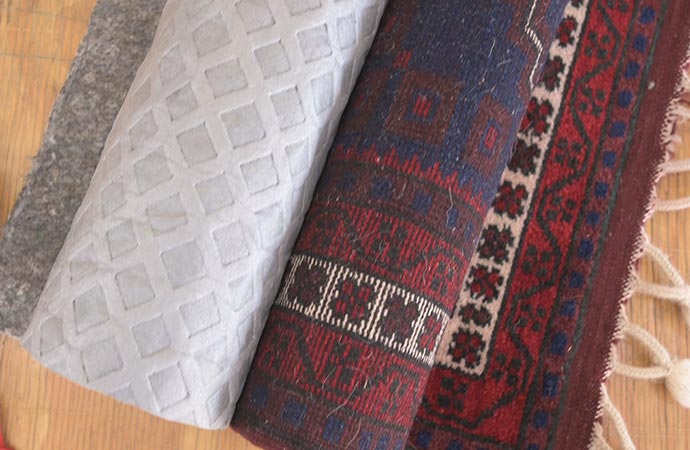Cushioned rug and rug pad