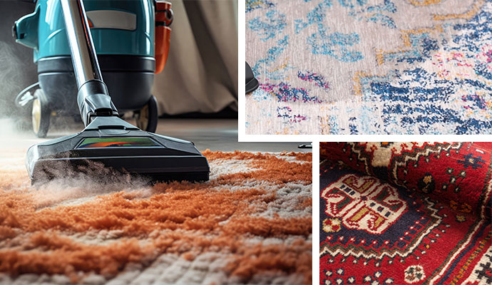 rug vacuuming and inspecting