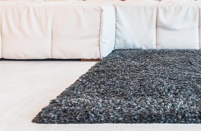 sofa microfiber and polyester rugs in floor