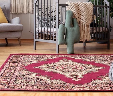 Soil and stain protector rug